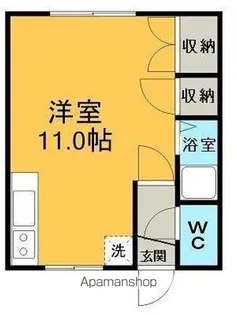 北海道網走市潮見2丁目【アパート】の間取り