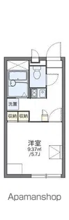 レオパレスSⅠ【205号室】の間取り