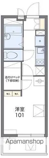 レオパレスΒ【3階】の間取り