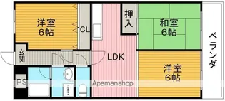 パラドール豊中【3階】の間取り