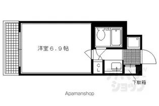DETOMー1西陣聚楽II【306号室】の間取り