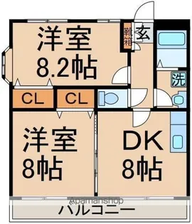 リバーヒルズ【2階】の間取り