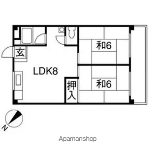 スカイル白川【408号室】の間取り