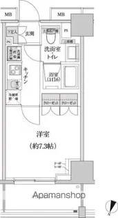 パークハビオ渋谷本町レジデンス【8階】の間取り