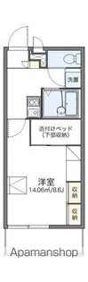 レオパレスアサクラⅤ【3階】の間取り