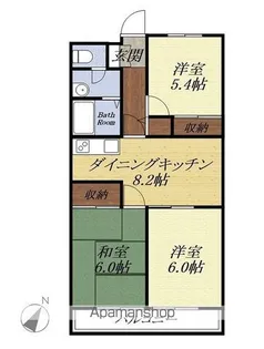 サイプレス【1階】の間取り