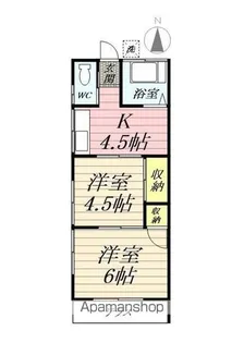 加賀屋米菓アパート【201号室】の間取り
