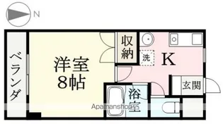 グリーンピア花月【406号室】の間取り