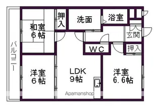 WAVE HOUSE【1階】の間取り