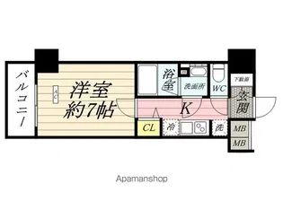メインステージTOKYO・NORTH HY’S【411号室号室】の間取り