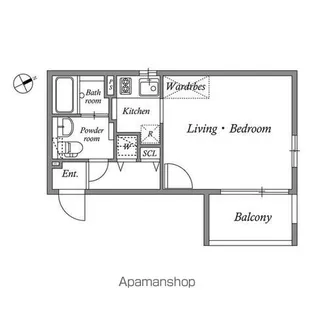 ALERO北参道【3階】の間取り