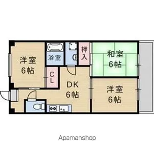 サンテラス森【3階】の間取り