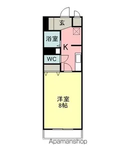 ソレイユ山代【3階】の間取り