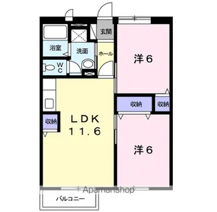 ハイムゆりの樹 2【2階】の間取り