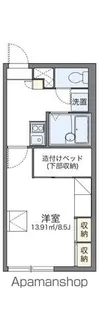 レオパレスたんぽぽ【207号室】の間取り
