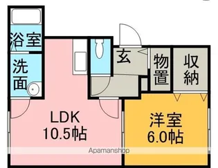 ウェンディクレセントⅡ【1階】の間取り