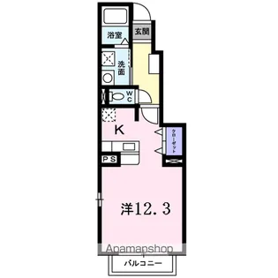 スプリングヴィラA【1階】の間取り