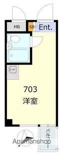 トップ・ルーム道玄坂【7階】の間取り