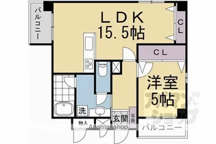 御池パークマンション【701号室】の間取り