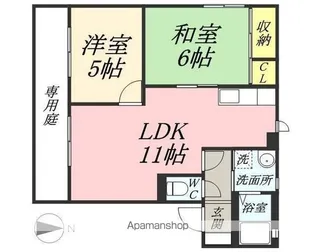 ヴィンテージ A棟【1階】の間取り