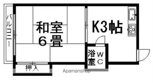 ハウス松本【1階】の間取り