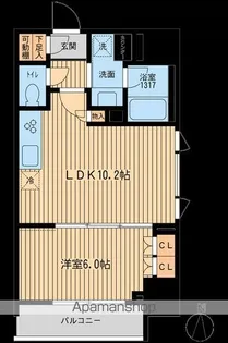 HF上野入谷レジデンス【6階】の間取り