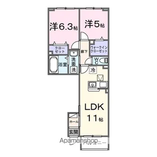 スロノス【1階】の間取り