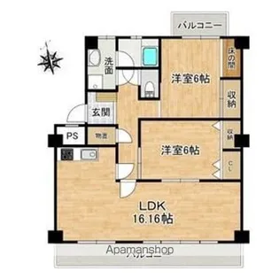 ソラリス【1階】の間取り