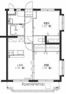 ユーミーMITSUKI【1階】の間取り