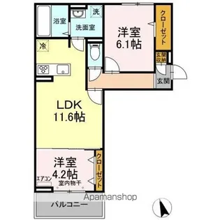 インペリアル【2階】の間取り