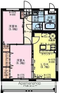 FIORE REIZⅢ【2階】の間取り