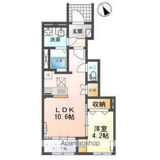 秋千美【1階】の間取り