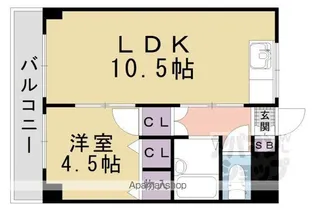 メゾンソレイユ【302号室】の間取り