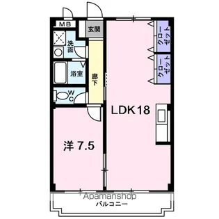 パーク マリッチ【3階】の間取り