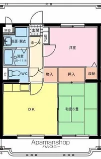 サングリーン藤沢【1階】の間取り