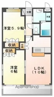 モンシェリーミューズ【1階】の間取り