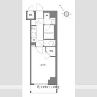 ケーディーエックスレジデンス豊洲【7階】の間取り