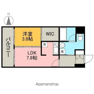 KDX千早(チハヤ)レジデンス【10階】の間取り