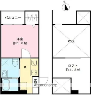 アルクス守山【1階】の間取り