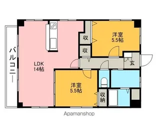ルミエール今【5階】の間取り