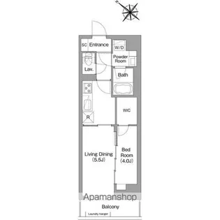 コンフォリア・リヴ豊洲キャナル【6階】の間取り
