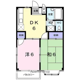 長野県塩尻市大門並木町【アパート】の間取り
