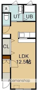メゾン・ド・カーム【101号室】の間取り