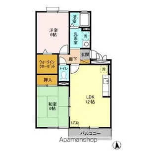 ヒルサイドテラス久保台【C202号室】の間取り