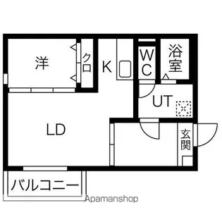 GALLERY庄内通【302号室】の間取り