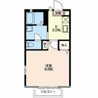 マルシェMIMURA C棟【C105号室】の間取り