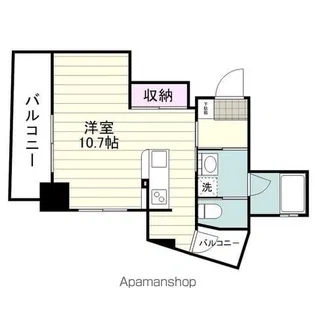 フォンス鴨池DC【403号室】の間取り