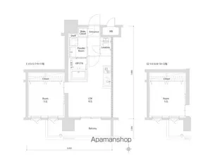エンクレスト博多PARKSIDE【8階】の間取り