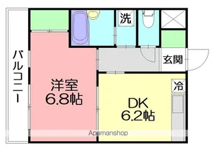 ストラット辻堂【106号室】の間取り