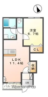 マリンハイムⅡ【1階】の間取り